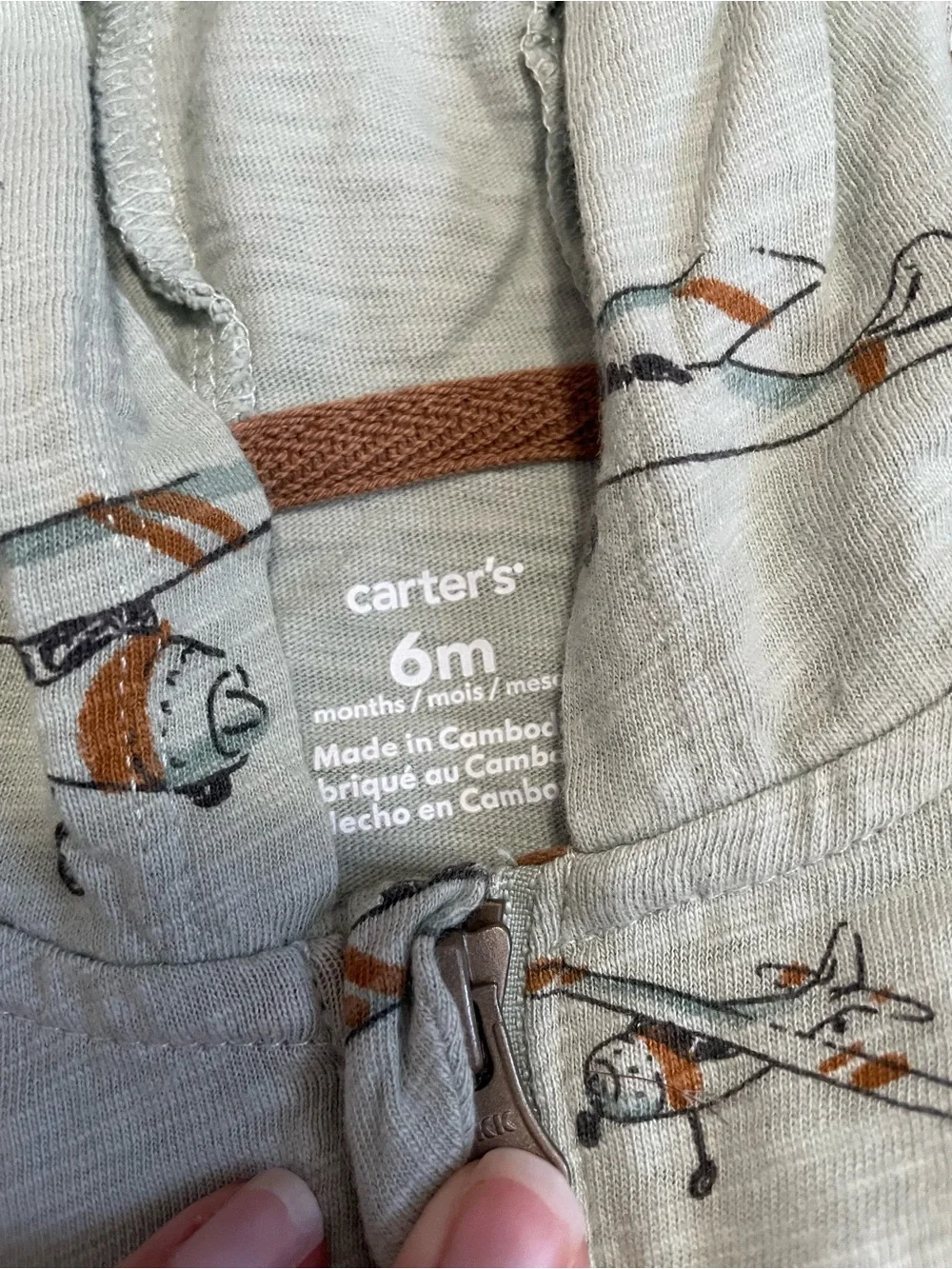 2/$12 Carters Airplane Outfit